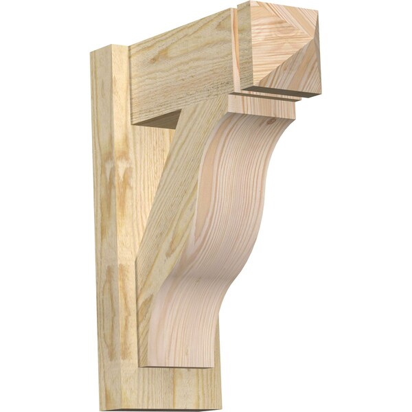 Ekena Millwork Funston Arts & Crafts Rough Sawn Outlooker, Douglas Fir, 6"W x 14"D x 18"H OUT06X14X18FST03RDF - main